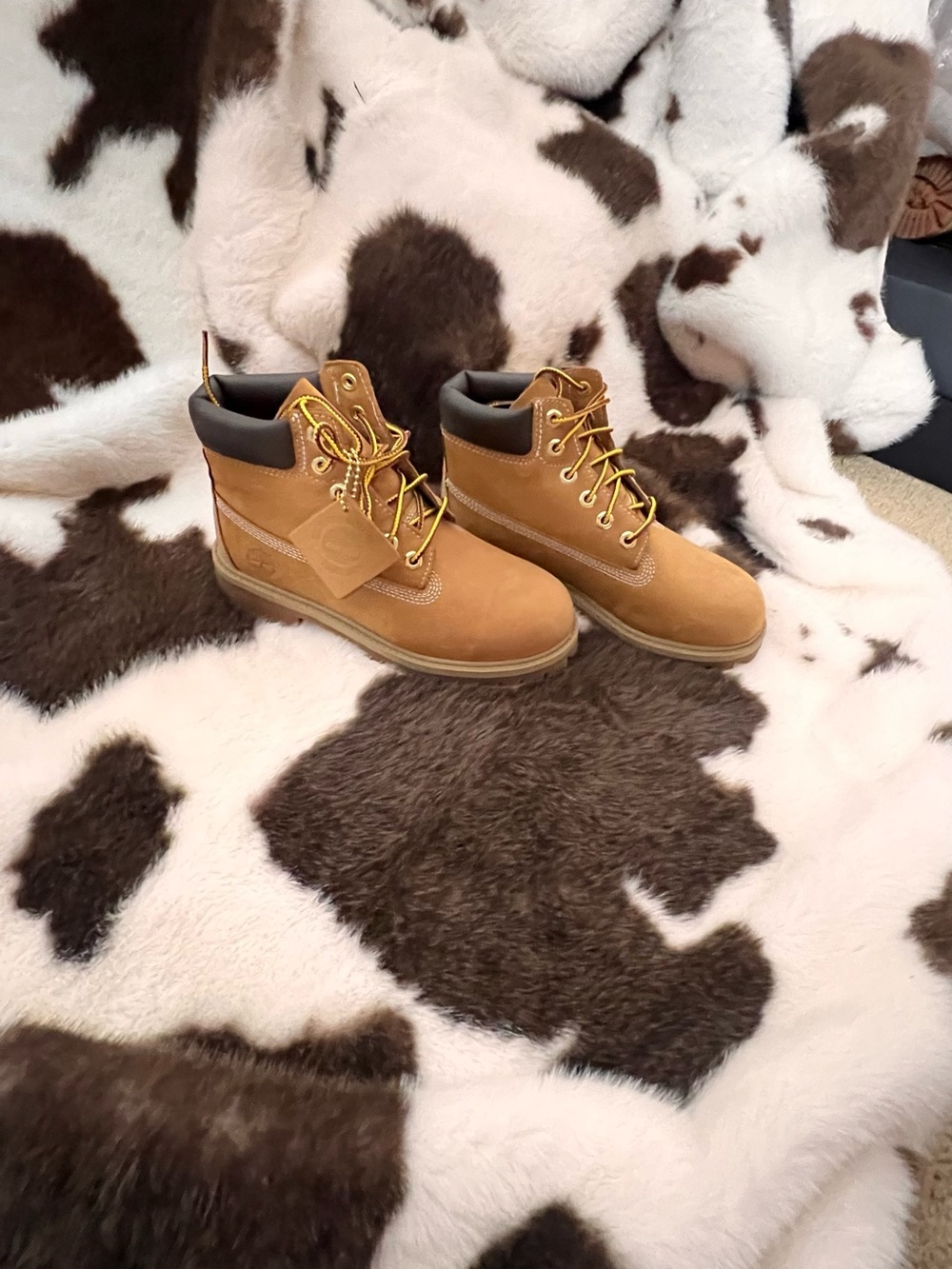 Timberland Wheat-Colored Lace-Up Work Boots